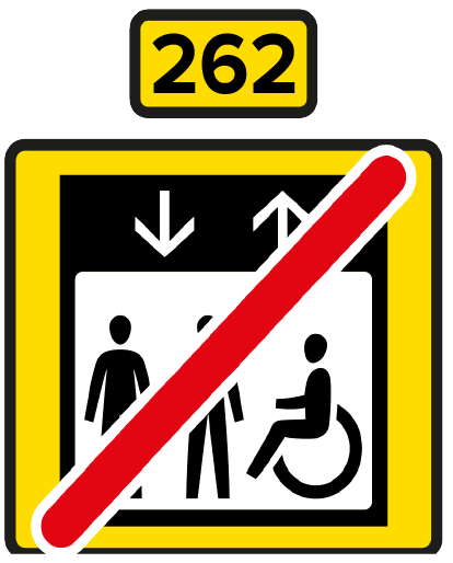 Elevator 261 out of service