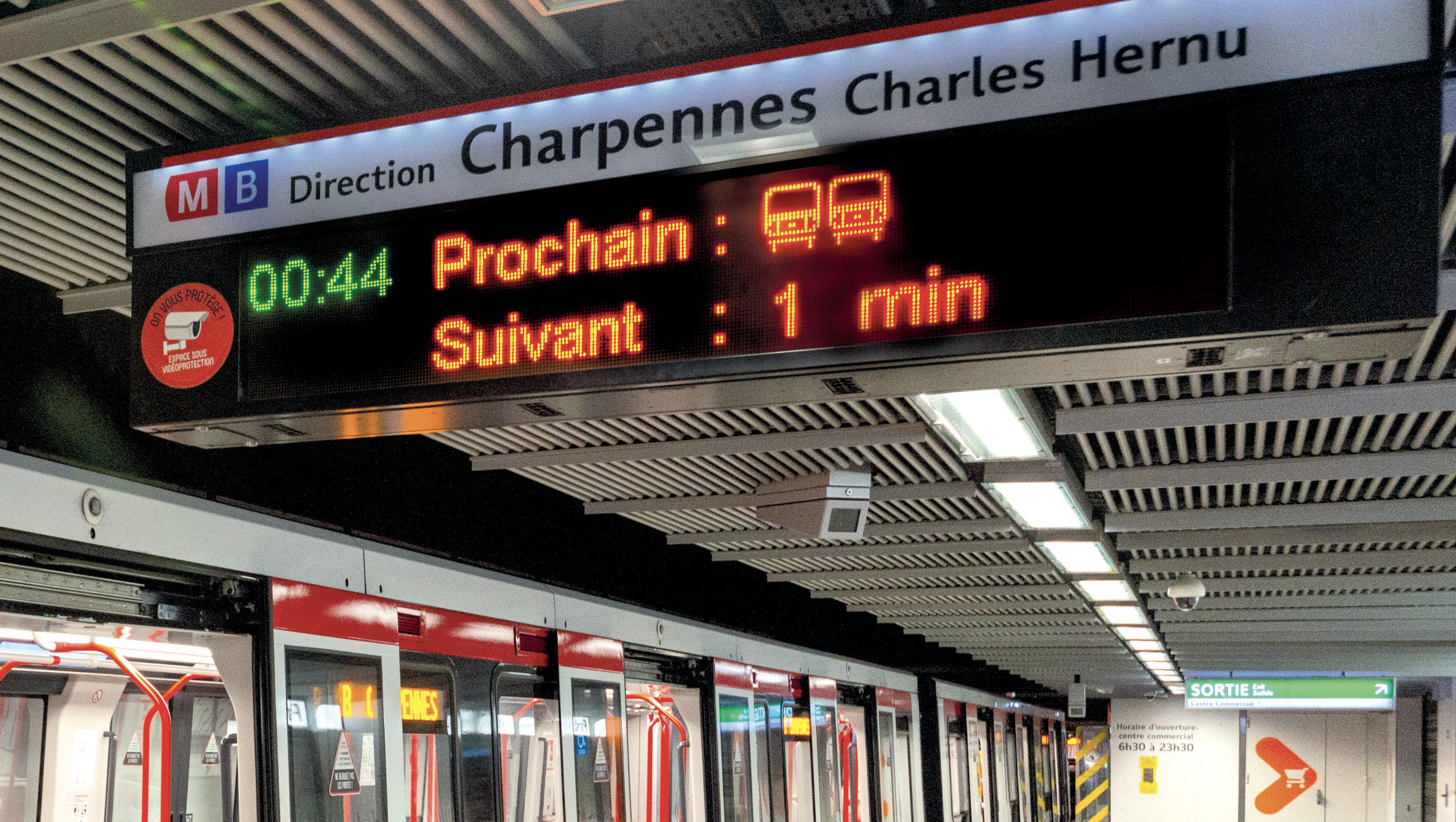 Doublement des rames : voyant spécifique