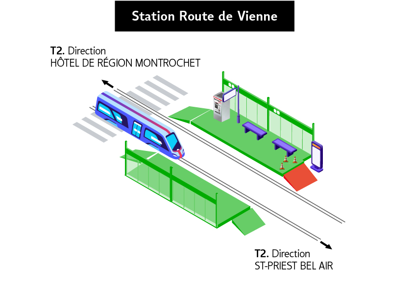Station Route de Vienne du 26 avril au 7 mai