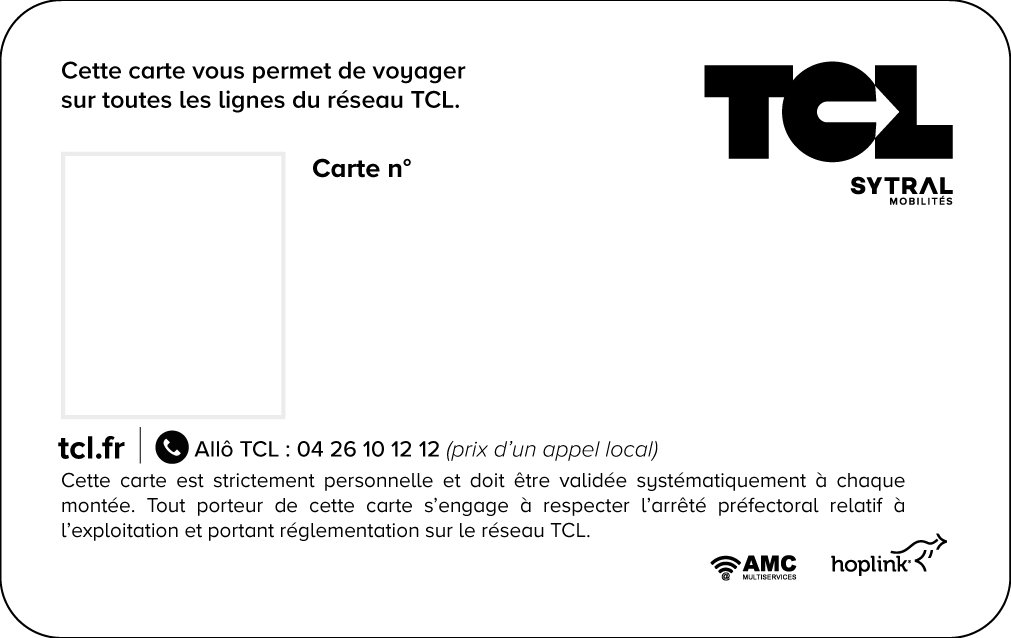 carte tcl verso
