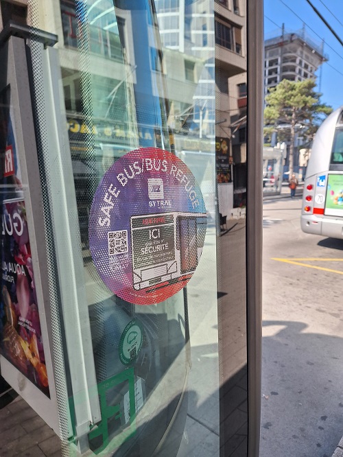 Stickers bus refuges