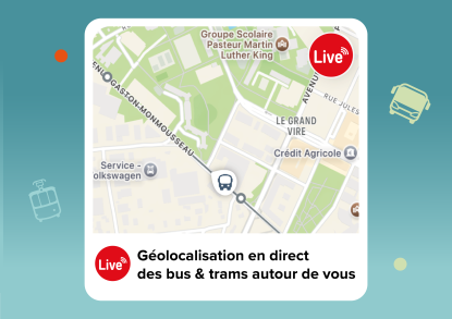 Géolocalisation des bus et trams
