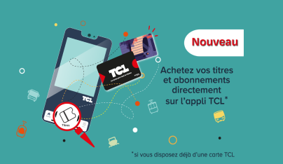 Achetez vos titres et abonnements directement sur l'appli TCL