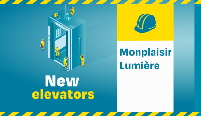 New elevators - Monplaisir Lumière