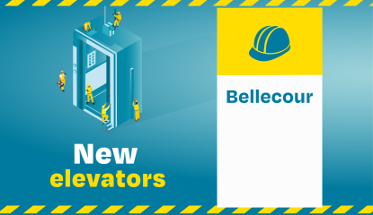 New elevators Bellecour