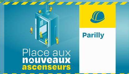 Travaux sur l'ascenseur 711 à Parilly